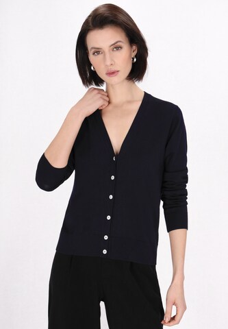 usha BLACK LABEL Strickjacke in Blau: Vorderseite