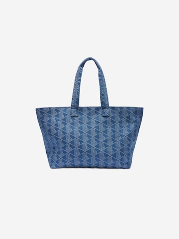 LACOSTE Shopper 'Lacoste Sac Cabas XL Summer Pack Mono Jacquard Denim'‌‌‌‌‌‌‌‌ in Blau