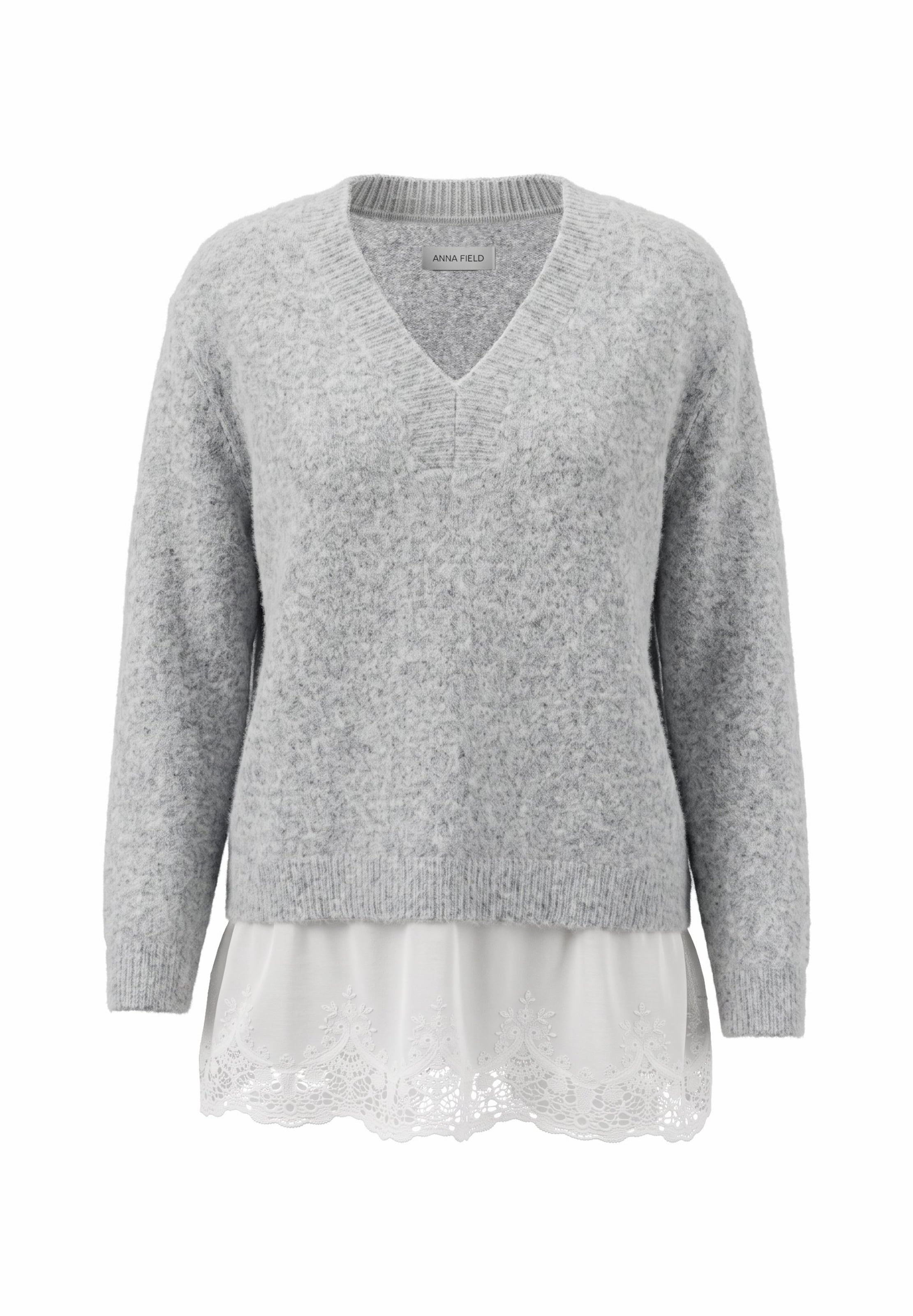 Anna Field Sweater in Grey: front