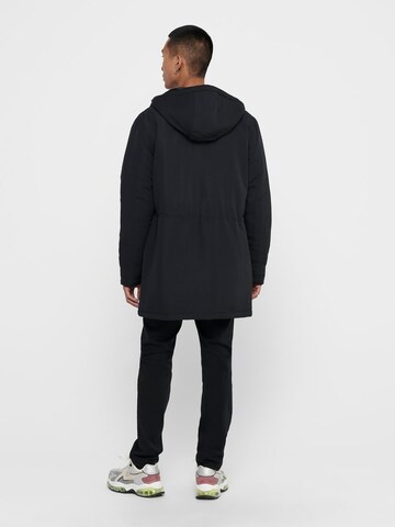 Only & Sons Winter parka 'Jack' in Black