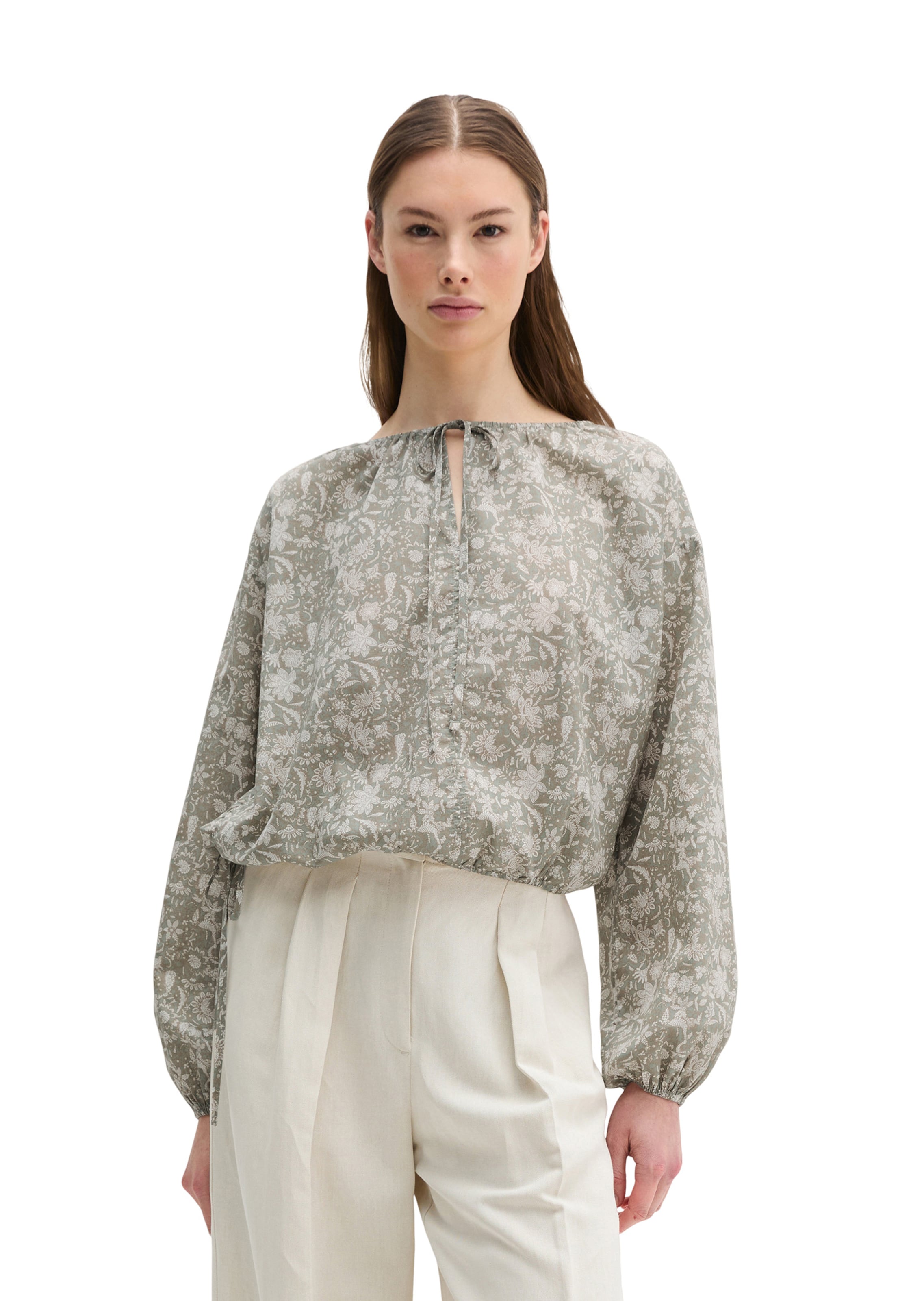 Marc O'Polo Bluse in Grün: Vorderseite