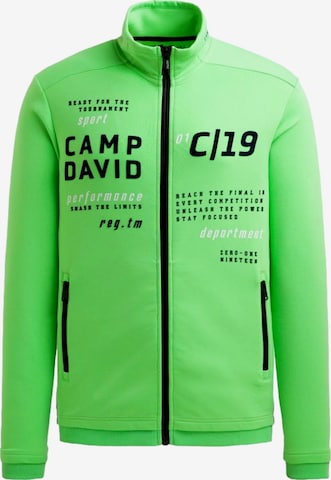 Camp David Felpa con zip - black/nero Camp David Felpa con zip - black/nero