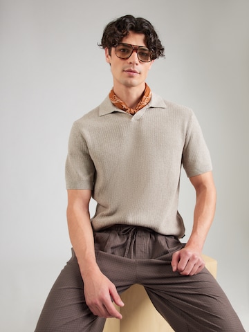 Jack & Jones Premium Μπλουζάκι 'JPRBLUWILBERT' σε καφέ: μπροστά