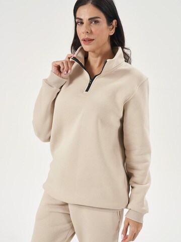 LOUIS LECLER Sweatshirt 'Sage' in Beige