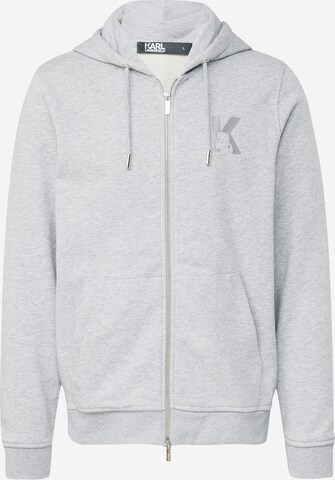 Karl Lagerfeld Sweatjacke in Grau: predná strana