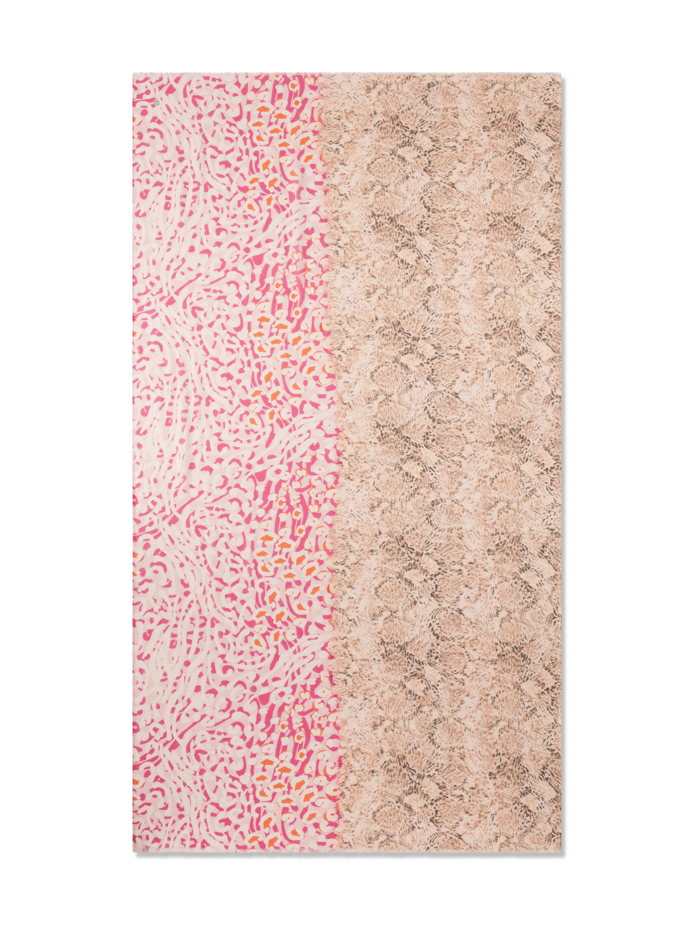 CODELLO Schal mit Leo- und Schlangenmuster in Pink