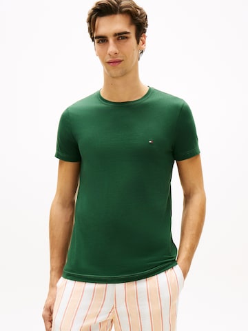 TOMMY HILFIGER Слим Футболка в Зеленый: спереди