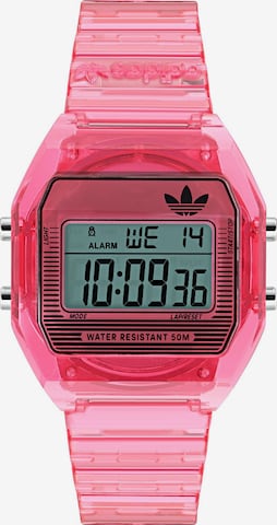 ADIDAS ORIGINALS Digitaluhr 'DIGITAL TWO CRYSTAL' in Pink: Vorderseite