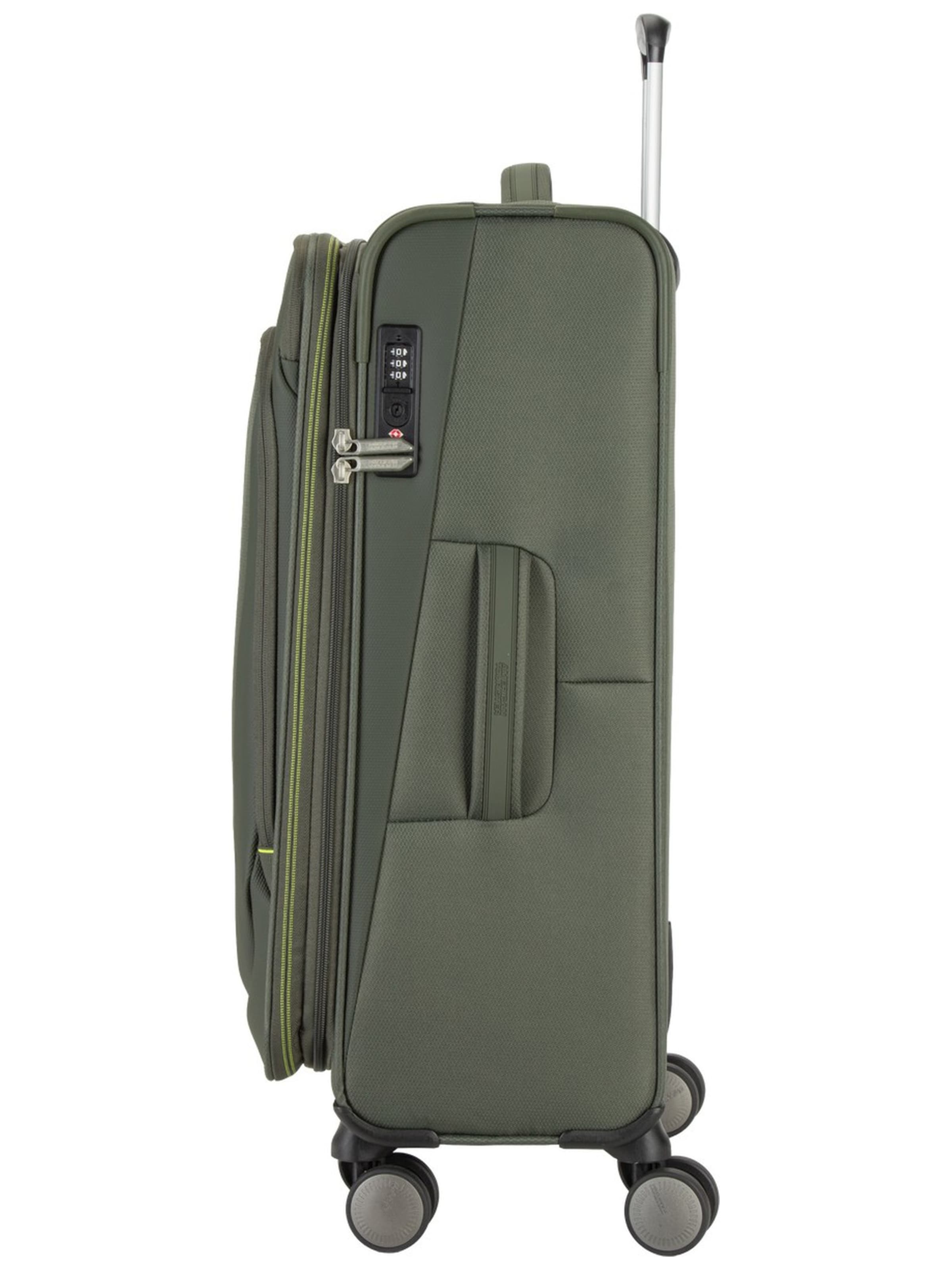 American Tourister Trolley ' Wanderlite Spinner' in Grün