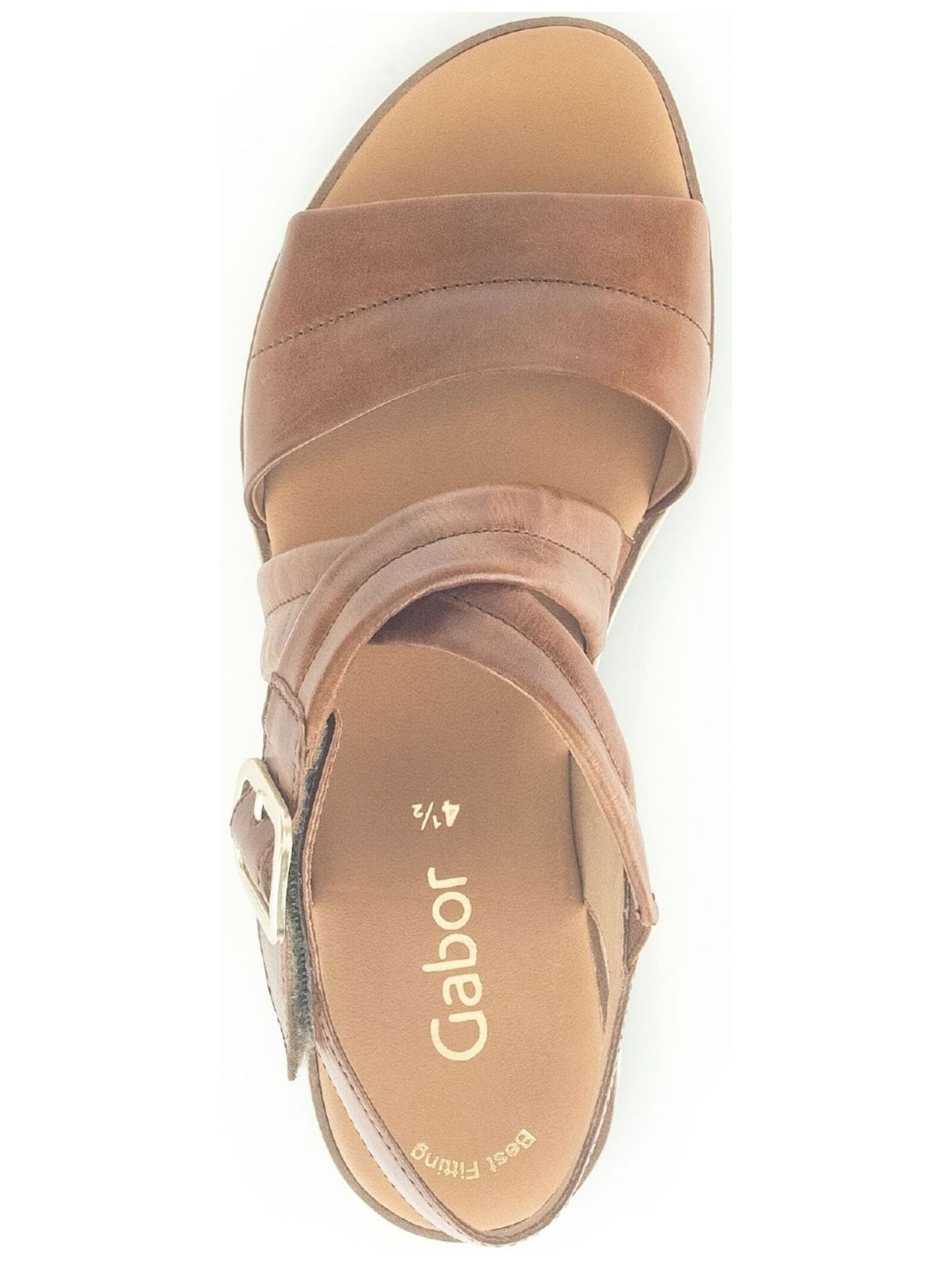 GABOR Sandalen met riem in Bruin