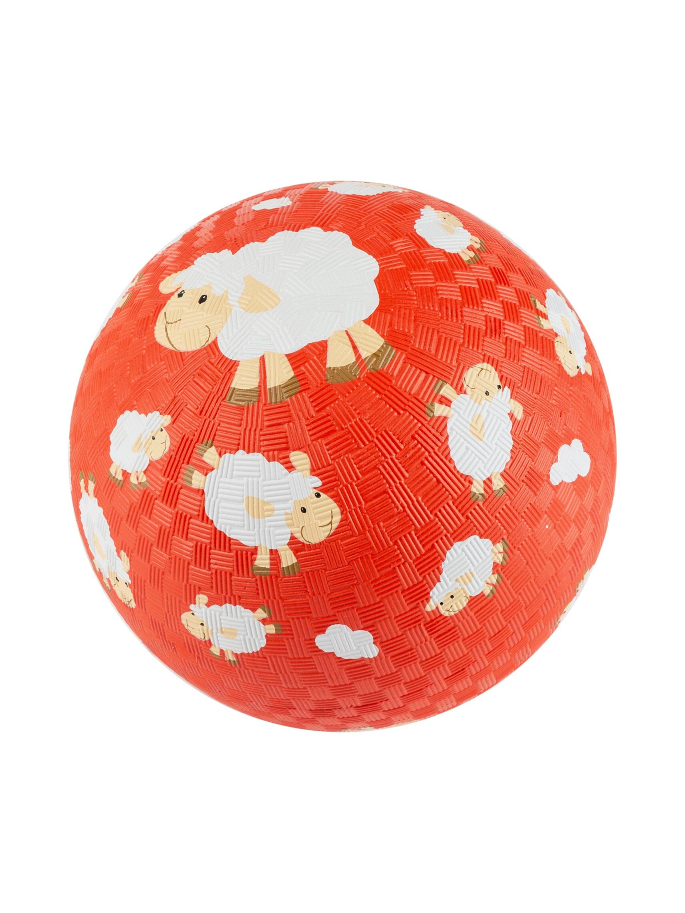 SIGIKID Ball 'Kautschukball Schaf rot, 17cm' in Red: front