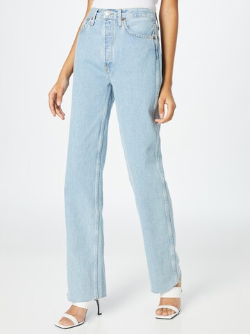 RE/DONE Bootcut Jeans '90S HIGH RISE LOOSE' i blå: framsida