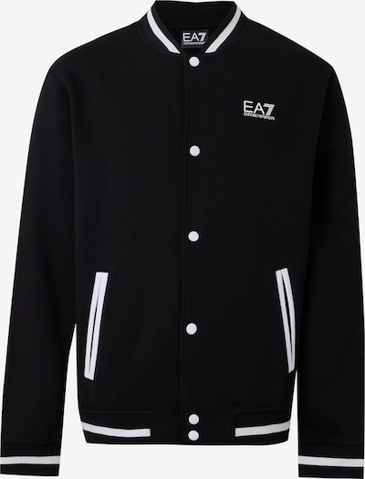 EA7 Emporio Armani Veste de survêtement en XS en noir / blanc, Vue avec produit