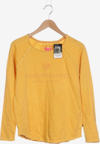 LIEBLINGSSTÜCK Sweatshirt & Zip-Up Hoodie in M in Yellow: front
