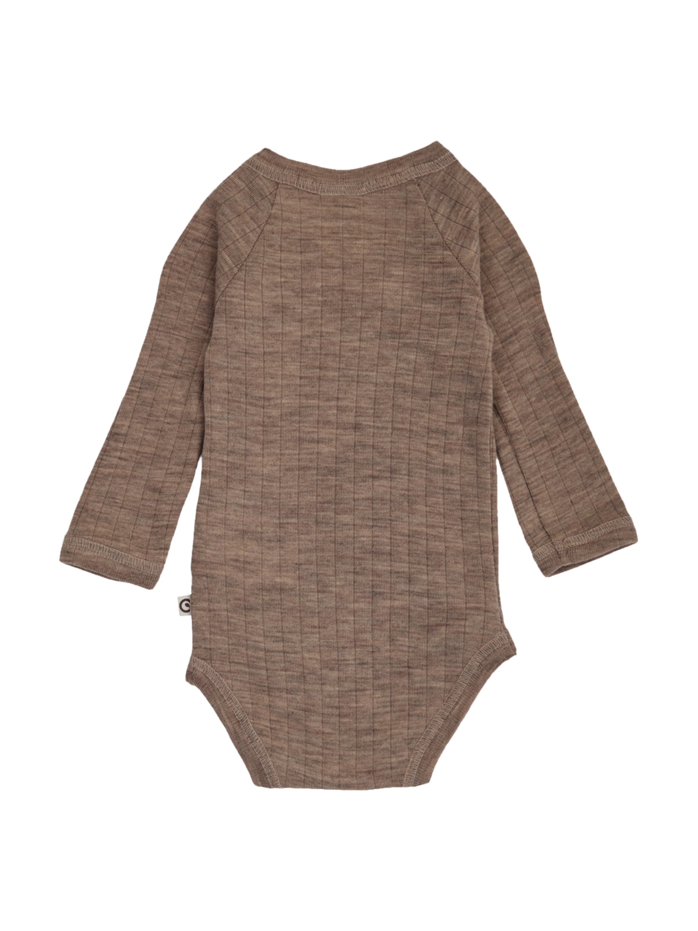 Barboteuse / body Müsli by GREEN COTTON en marron
