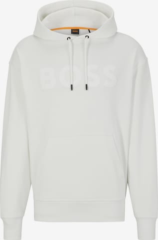 BOSS Orange Sweatshirt in White: front