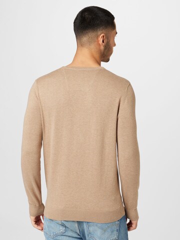 Coupe regular Pull-over TOM TAILOR en marron