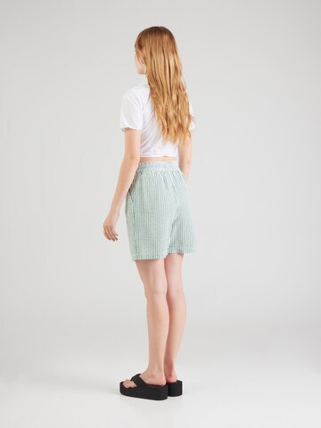 PIECES Regular Trousers 'PCSally' in Green