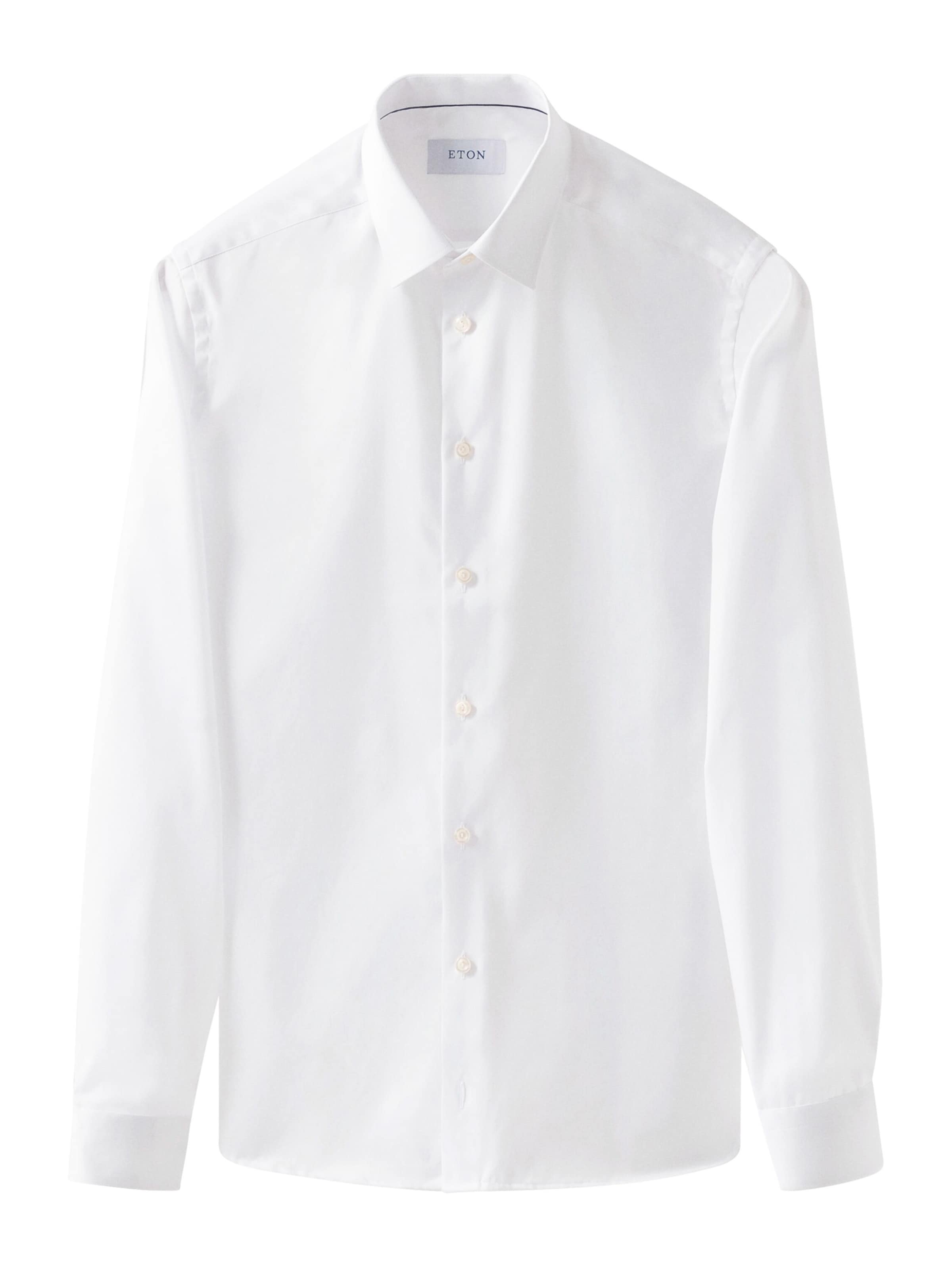 ETON Super smal pasform Forretningsskjorte i hvid: forside