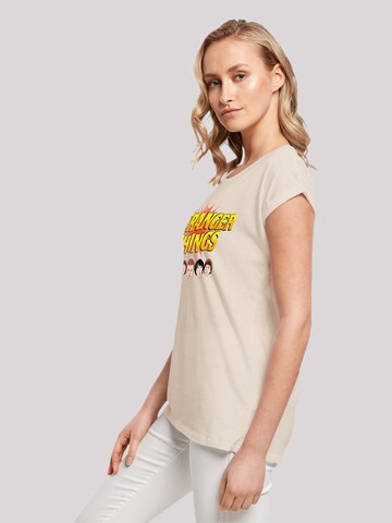 T-shirt 'Stranger Things Comic Heads Netflix TV Series' F4NT4STIC en beige