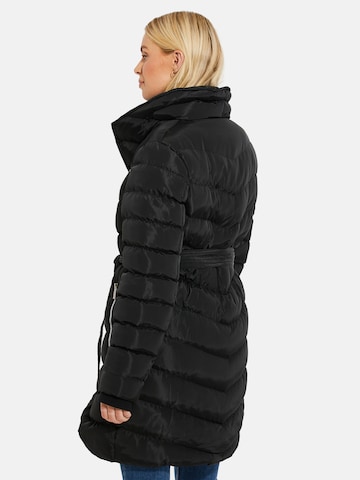 Threadbare Winter Coat 'Tess' in Black