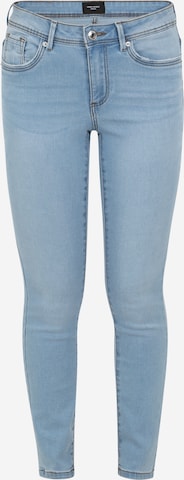 Vero Moda Petite Kitsas Teksapüksid 'TANYA', värv sinine: eest vaates