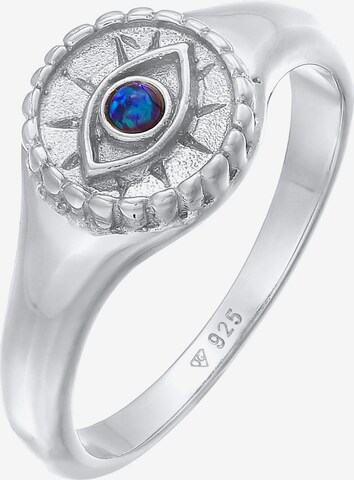 ELLI Ring 'Evil Eye' in Silver: front