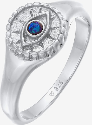 ELLI Ring 'Evil Eye' in Zilver: voorkant