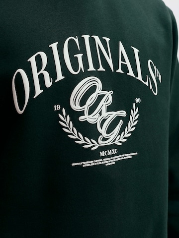 JACK & JONES - Sweatshirt 'JORFREDERIKSBERG' em verde