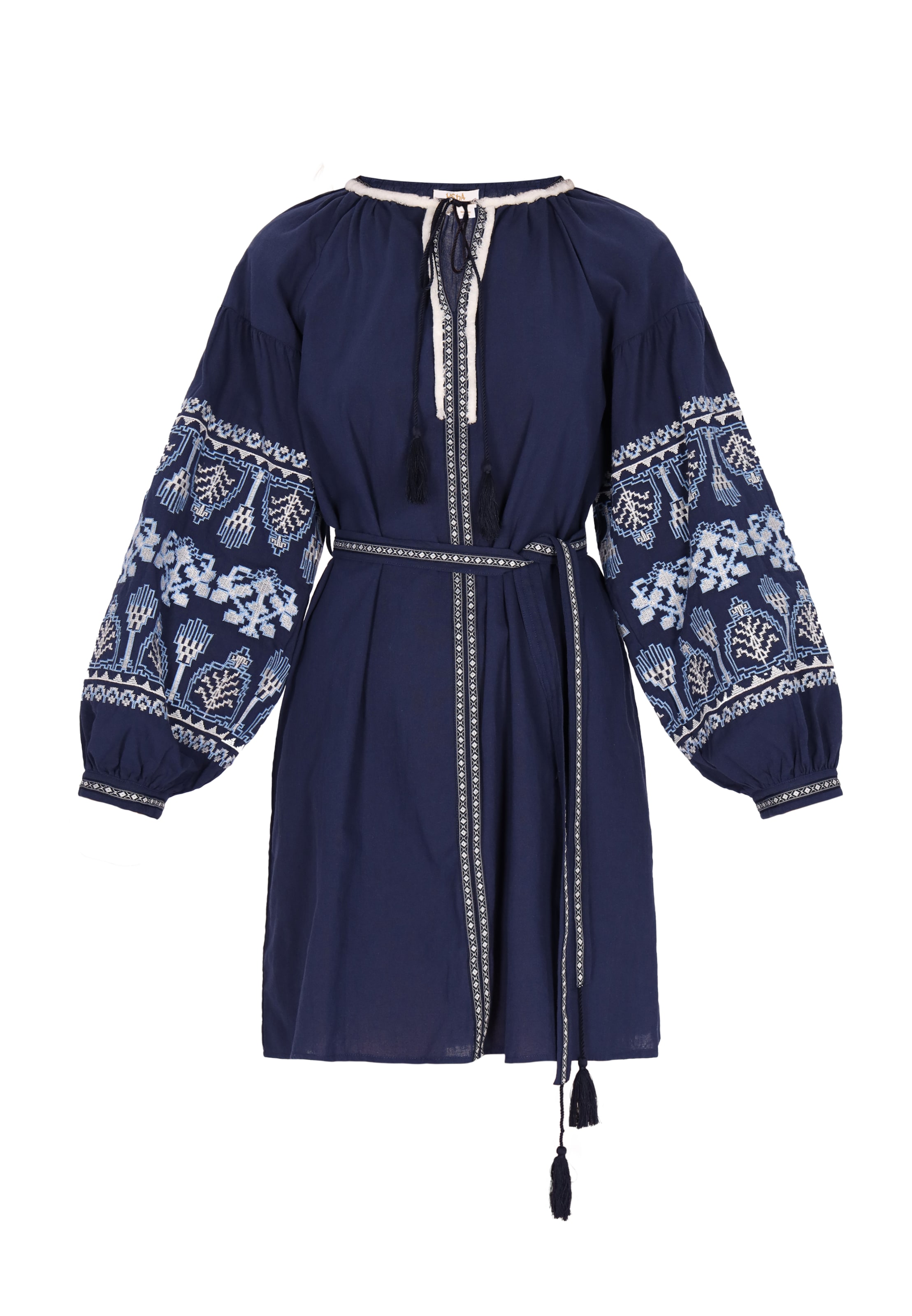 usha FESTIVAL Лятна рокля в синьо: отпред