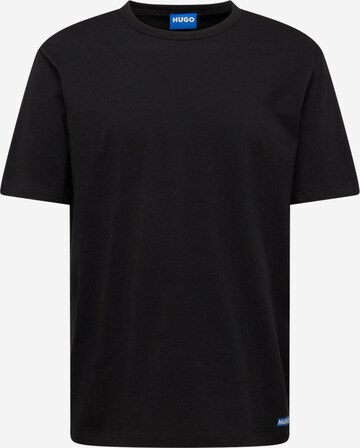 T-Shirt 'Naolo' HUGO Blue en noir : devant