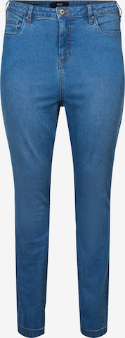 Zizzi Skinny Jeans 'TARA BEA' in Blauw: voorkant