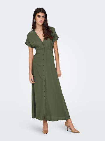 ONLY - Vestido camisero 'NOVA' en verde