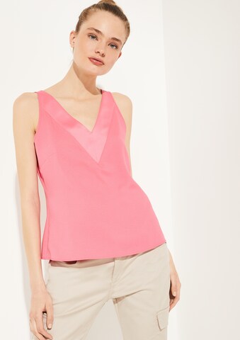 COMMA Regular Bluse in Pink: predná strana