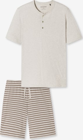 SCHIESSER Short Pajamas 'Casual Nightwear' in Beige: front