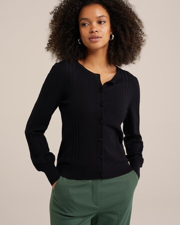 Cardigan WE Fashion en noir : devant