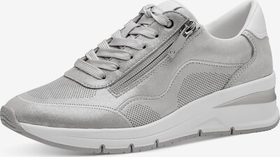 TAMARIS Zapatillas deportivas bajas en plata / blanco, Vista del producto