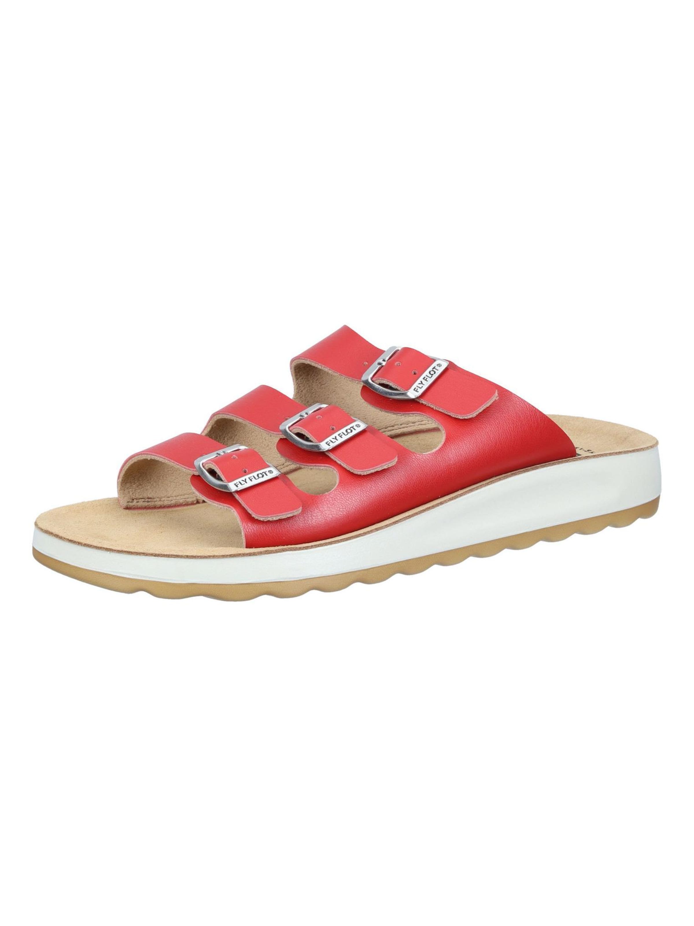 FLY FLOT Mules 'Pantoletten' in Red: front