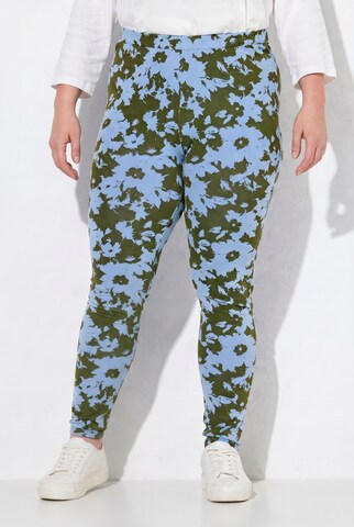 Ulla Popken Skinny Leggings in Grün: Vorderseite