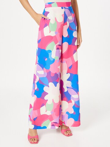 Wide Leg Pantalon Nasty Gal en rose : devant