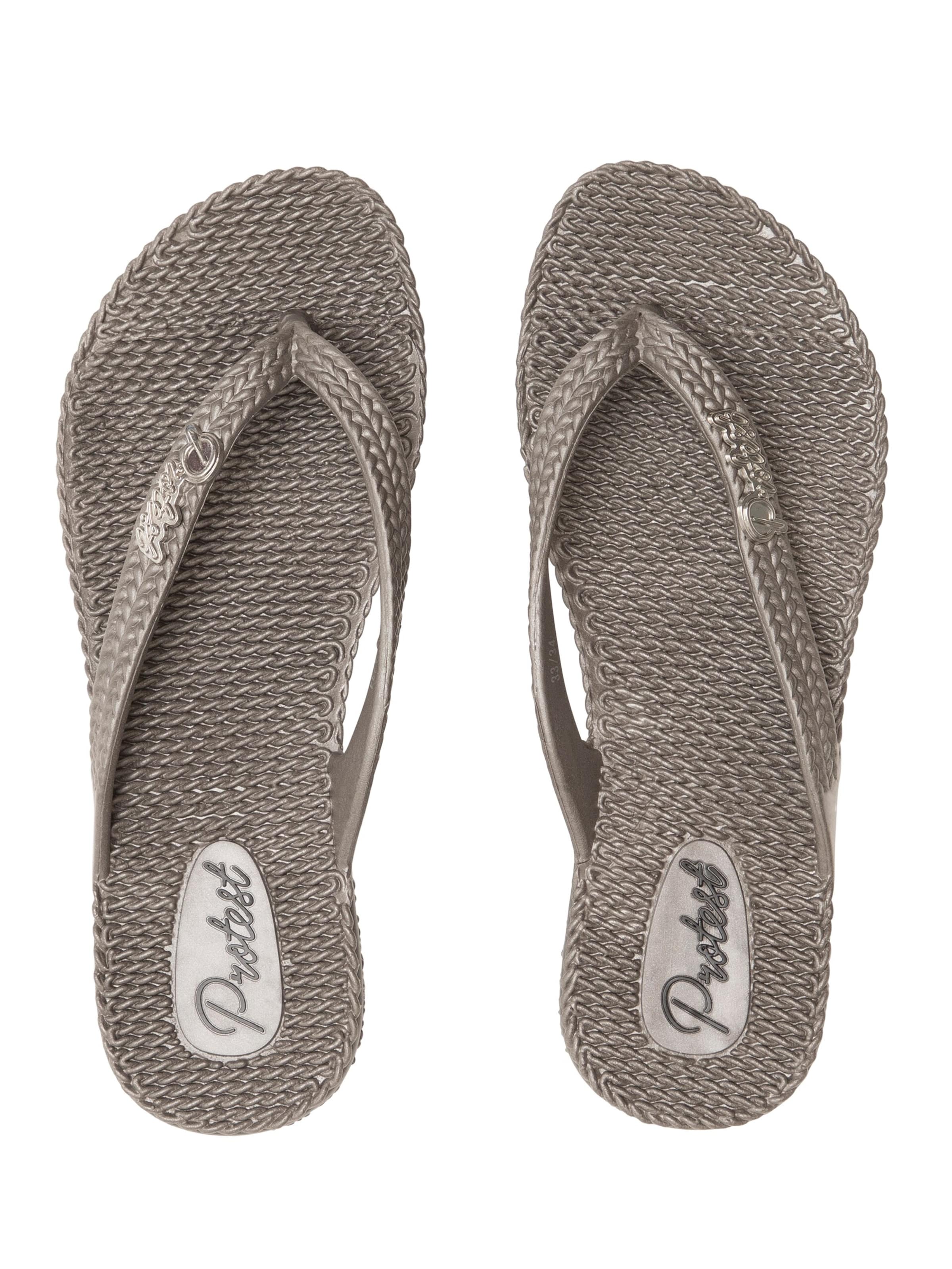 PROTEST Hausschuh 'STAMP JR'‌‌‌‌‌‌ in Silber: Vorderseite