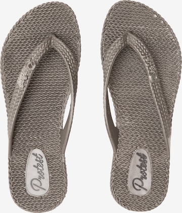 PROTEST Hausschuh 'STAMP JR' in Silber: Vorderseite