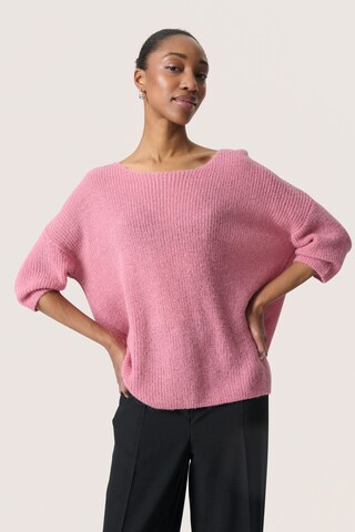 SOAKED IN LUXURY Pullover 'Tuesday' i pink: forside