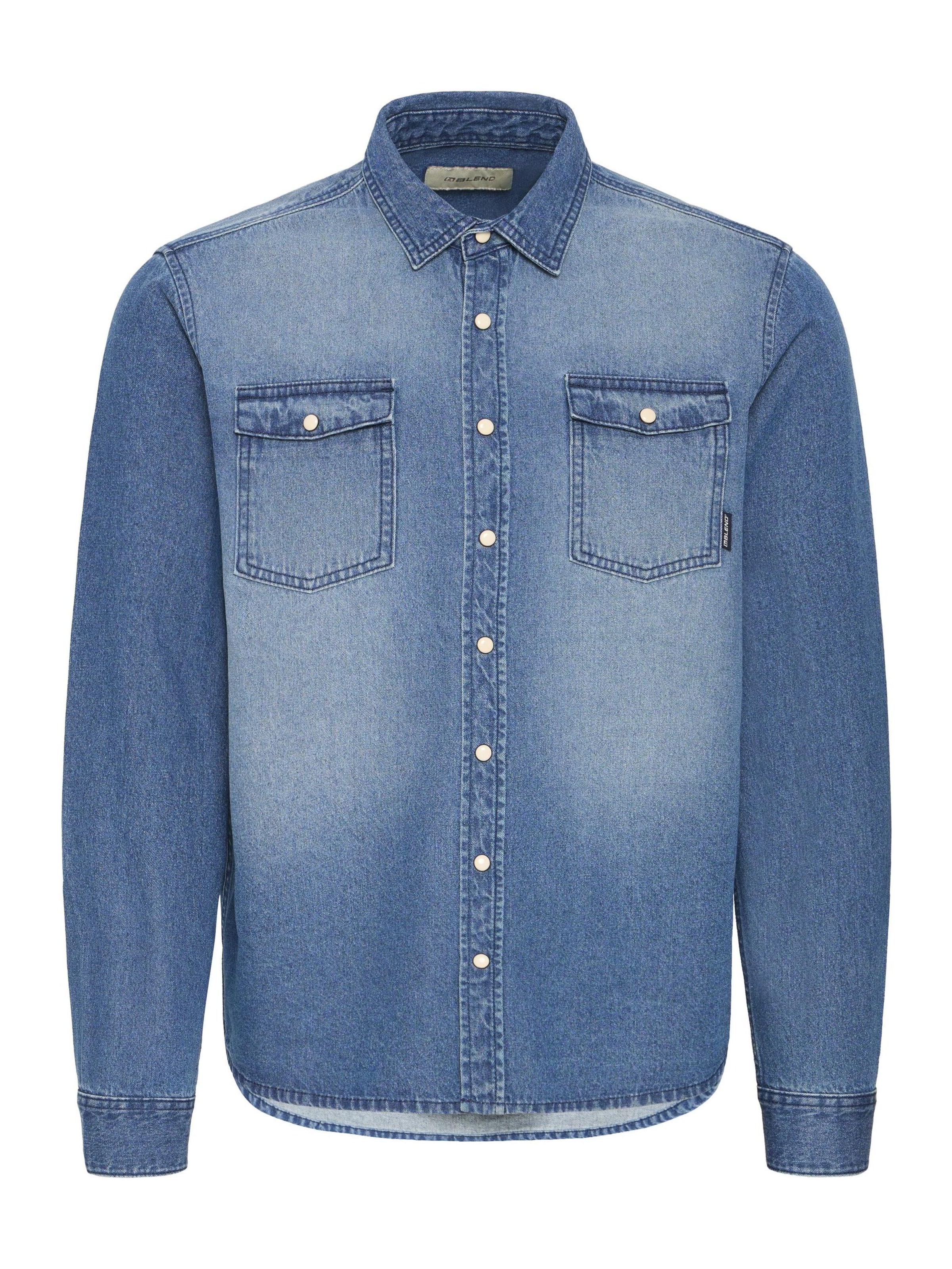 BLEND - Ajuste regular Camisa &#x27;BHDARGO&#x27; en azul: frente