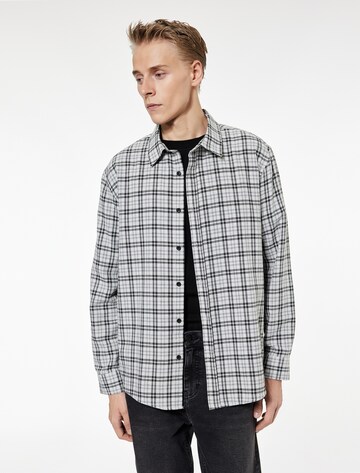 Koton Regular fit Button Up Shirt in Black: front