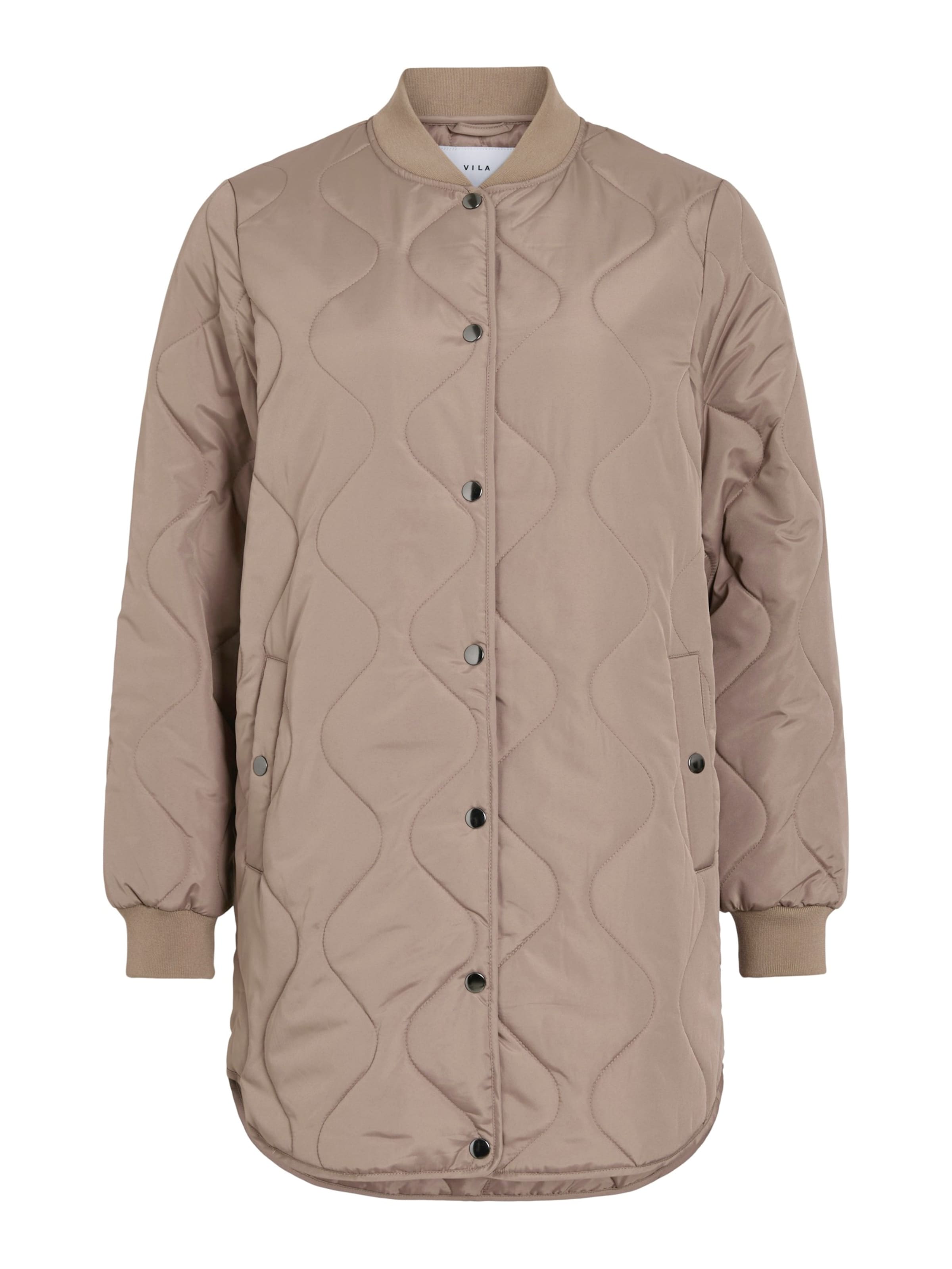 VILA Kevad-sügismantel 'VITATE', värv hall: eest vaates