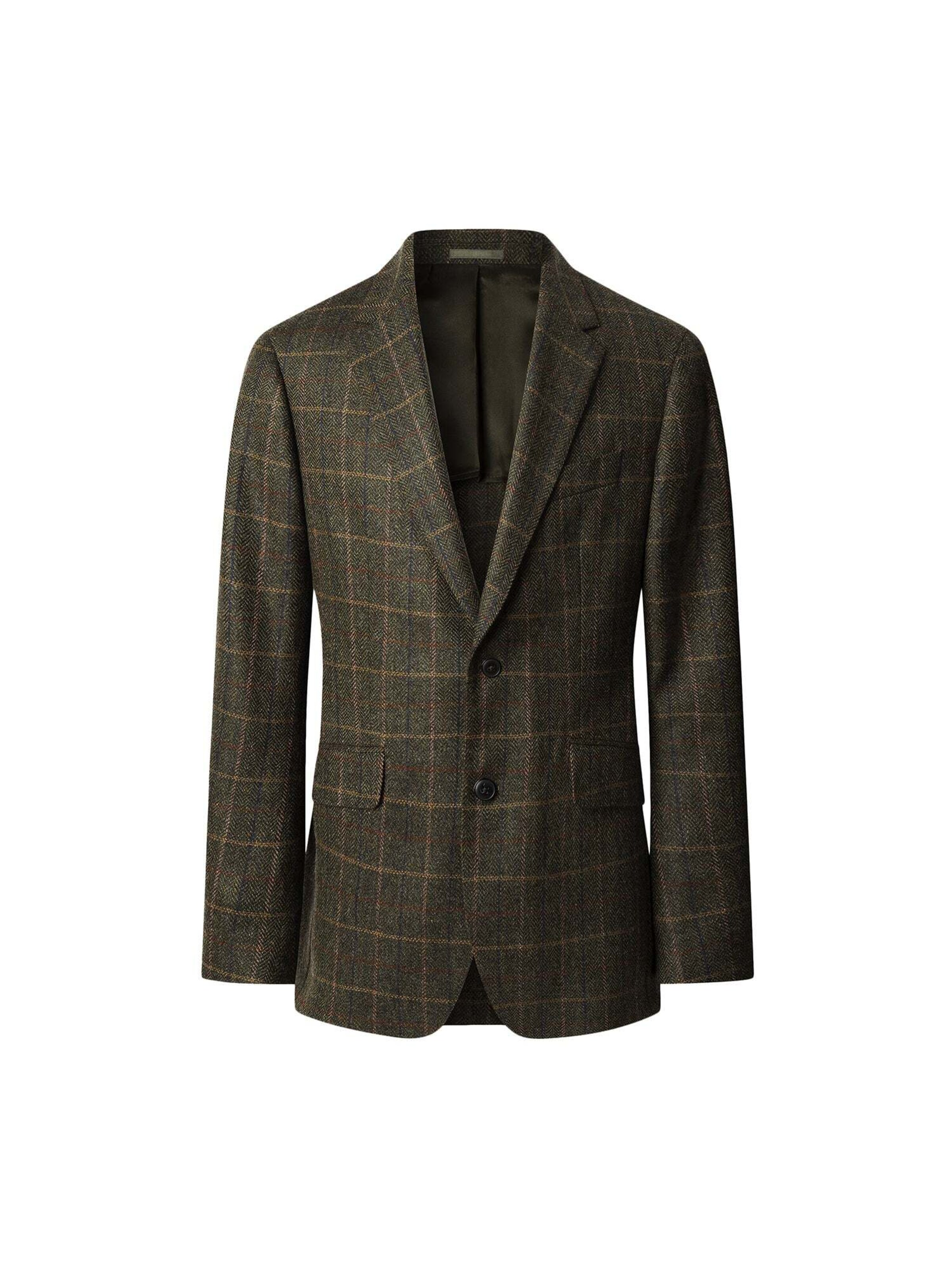 Hackett London Slim fit Colbert in Groen: voorkant