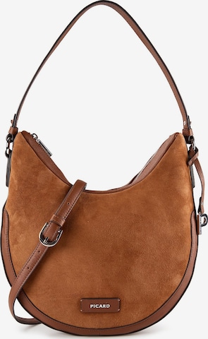 Borsa a spalla 'Highlands' di Picard in marrone: frontale