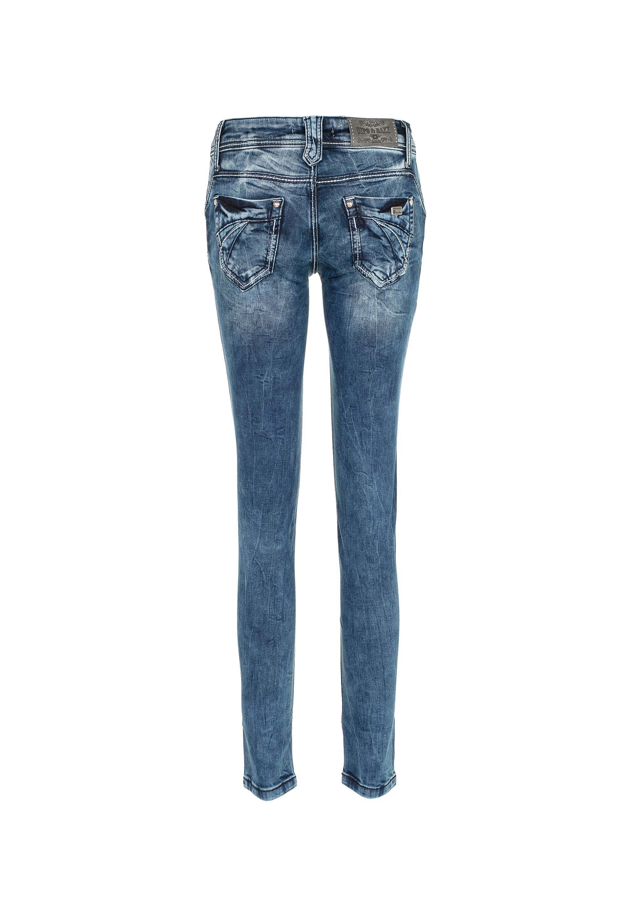 CIPO & BAXX Jeans WD286 in Blau 