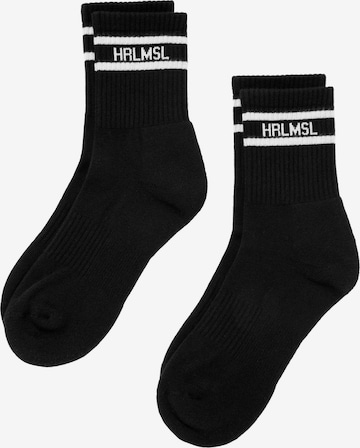 Harlem Soul Athletic Socks 'OS-CAR' in Black: front